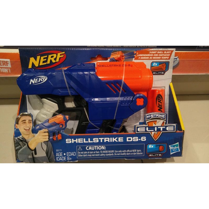 Jual Nerf Shellstrike DS-6 original ( Tembakan nerf) | Shopee Indonesia