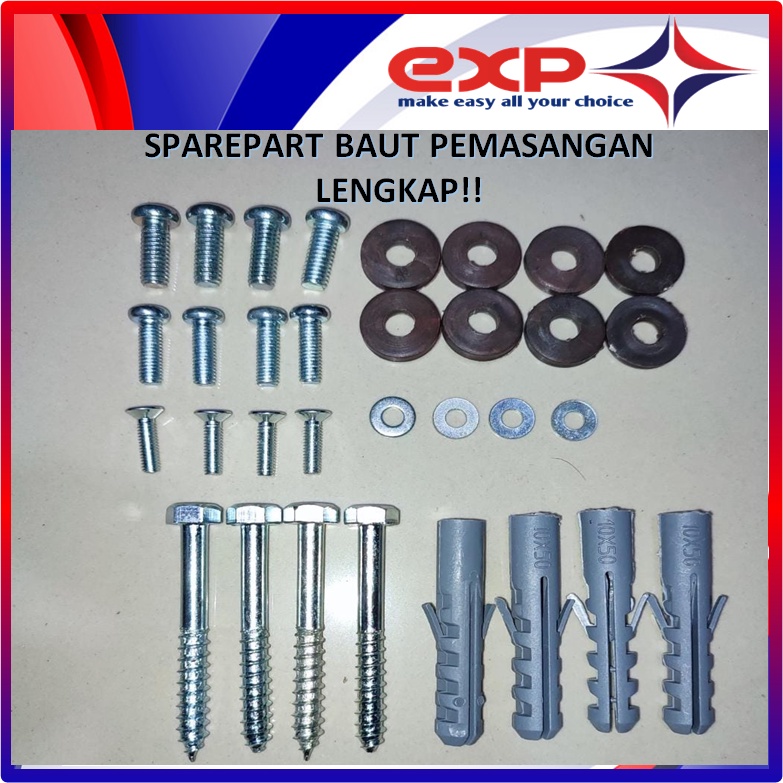 Jual Sparepart Pemasangan BRACKET TV 1set Lengkap Dgn Baut Beton Dan ...