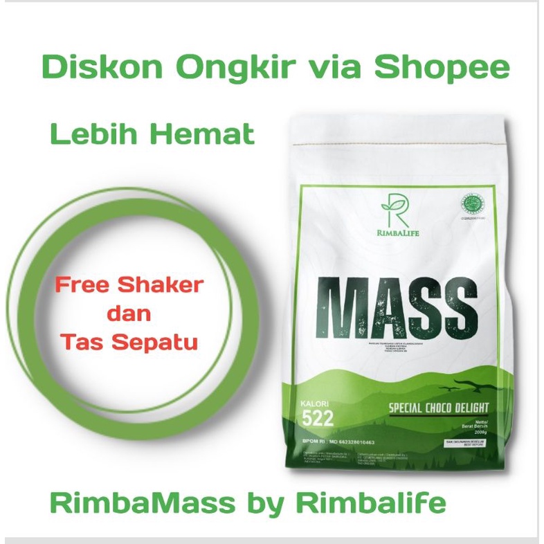 Jual Rimbalife Rimba Mass 900gram 2lbs 2kg 4.4lbs Gainer RimbaMass