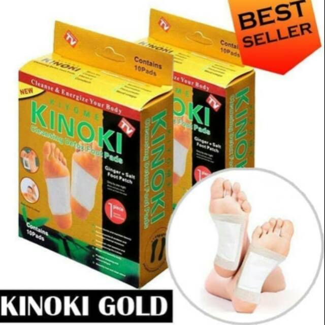 Jual KINOKI GOLD Detox Foot Pads/Koyo Penyerap Racun Dalam Tubuh