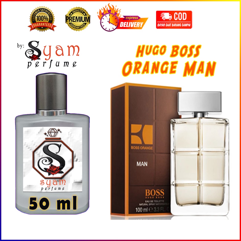 Parfum Pria HUGO BOSS ORANGE MAN Parfum Pria Tahan Lama Farfum Pria Minyak  Wangi 100 Kwalitas Refill Terjamin