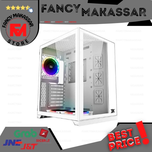 Jual CASING Xigmatek Aquarius S Arctic WHITE - FREE 3 FAN RGB Gaming ...