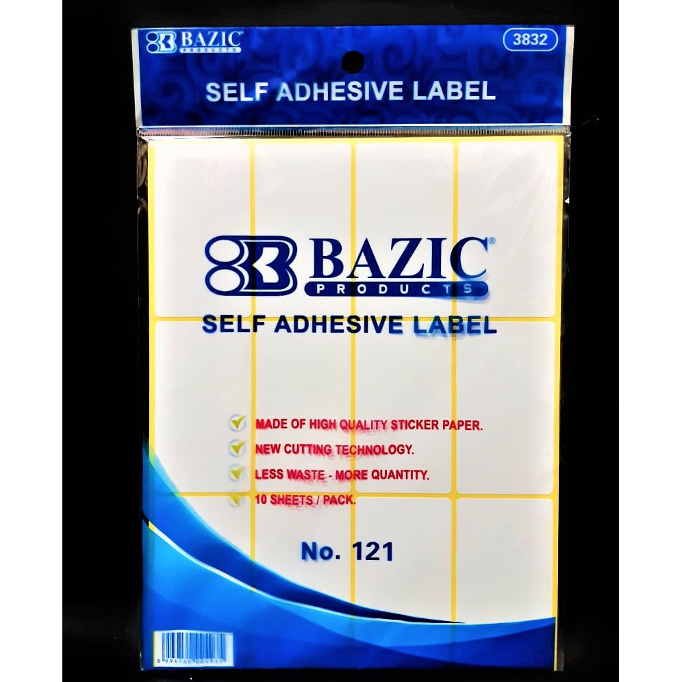 Jual STIKER LABEL NAMA 121 ( 38 MM X 75M ) NAME STICKER ISI 10 LBR ...