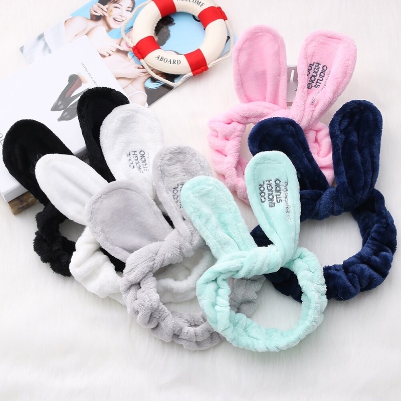 Jual Cool Enough Studio Rabbit Headband Facial Facial Headband ...