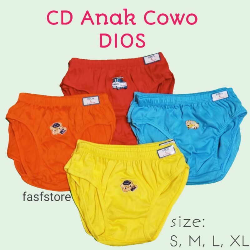 Jual 3 pcs - Celana Dalam CD Anak Cowo Anak Cowo CD DIOS POLOS | Shopee