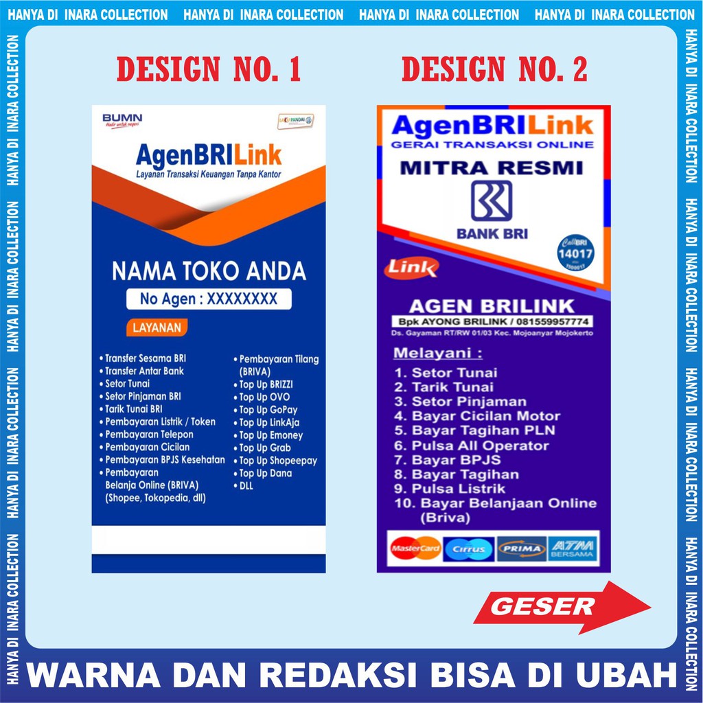 Desain Banner Brilink Cdr Desain Banner Desain Brosur Brosur The Best