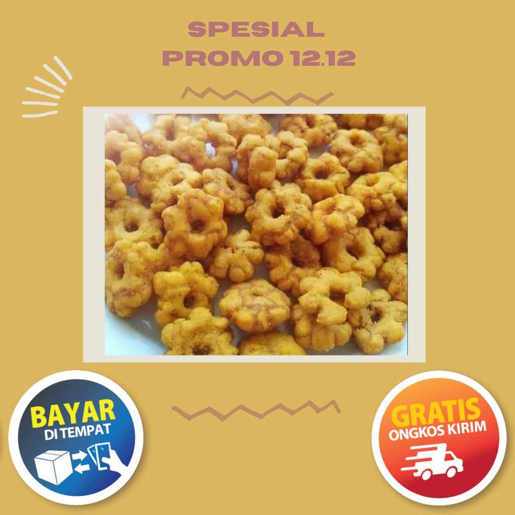 Jual Pang Pang Bunga Renyah Dan Gurih - Pang Pang Ribut - Cemilan Jadul ...
