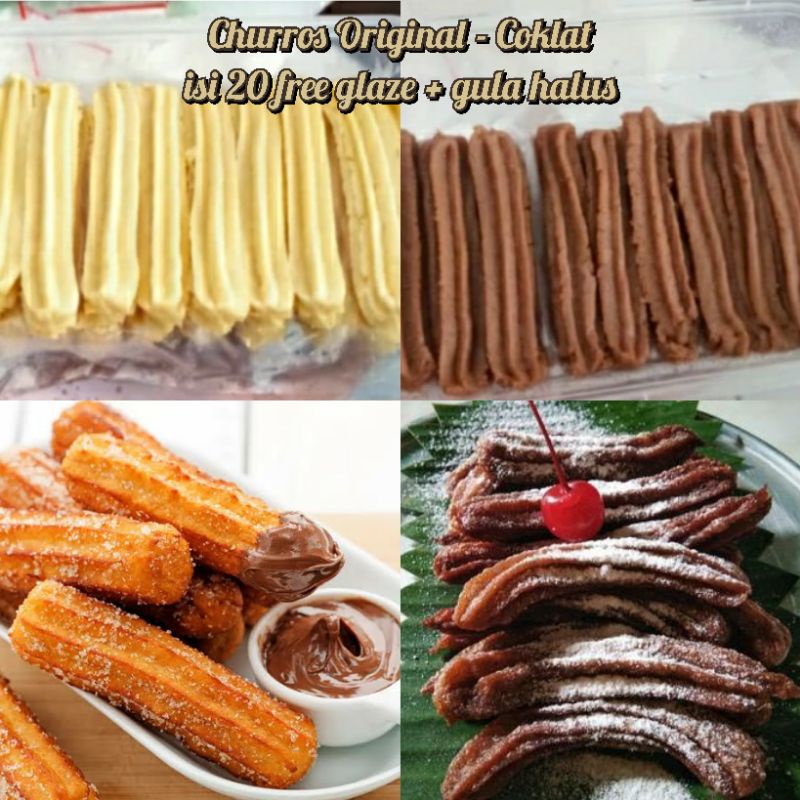 Jual Churros Original Coklat isi 20 INSTAN ONLY Homemade Frozen