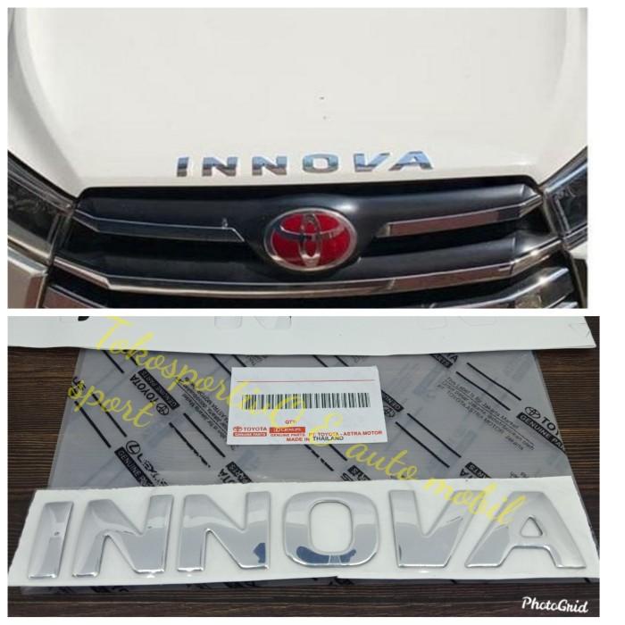 Jual Logo Emblem stiker tulisan kap mesin depan krome innova reborn mdl ...