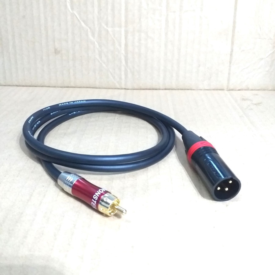 Jual Jack Rca Male To Xlr Male Kabel Canare Audio M Shopee Indonesia