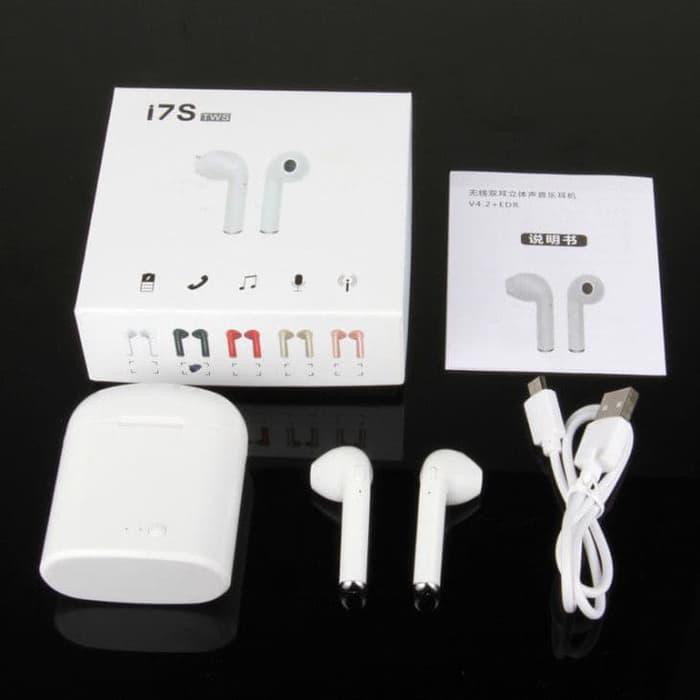 Headset I7S Twins Tws Bluetooth Wireless Sepasang Original Hand 17