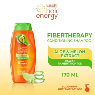 Makarizo Hair Energy Fibertherapy Conditioning Shampoo Aloe & Melon 170 mL shampo / sampo / kondisioner / kondisioner rambut