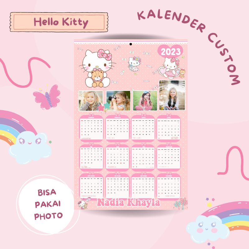 Jual Kalender Custom Hello Kitty 2023 Murah Shopee Indonesia