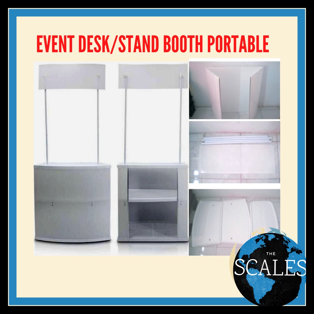 Jual Event Desk Meja Promosi Meja Pameran Booth Portable Shopee Indonesia 0483