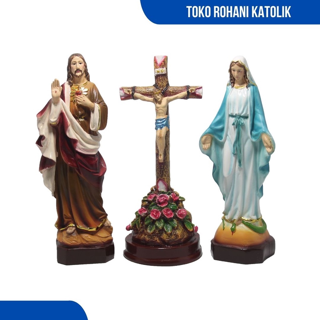 Jual PATUNG BUNDA MARIA DAN YESUS 1 SET / SET DOA KATOLIK / PAKET ...