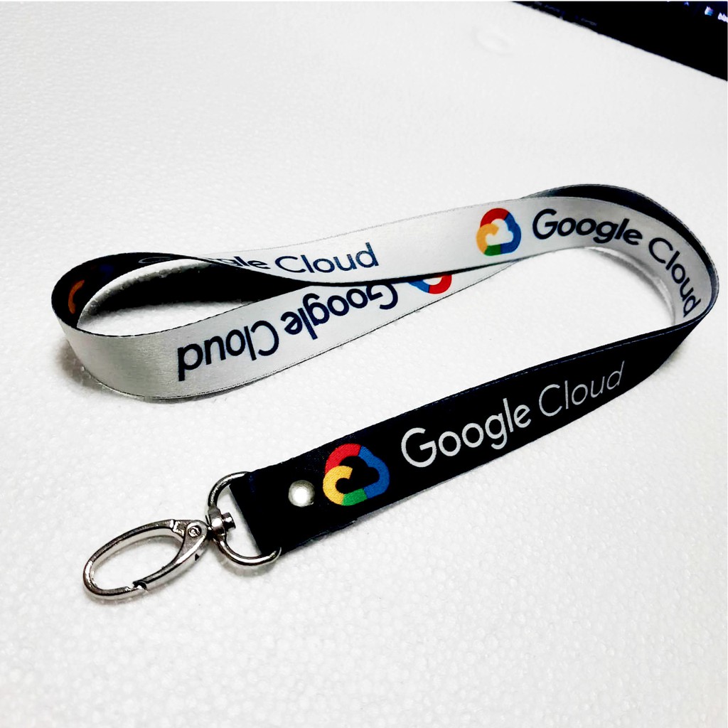 Jual Lanyard Printing gantungan ID Card Google Cloud real pick | Shopee ...