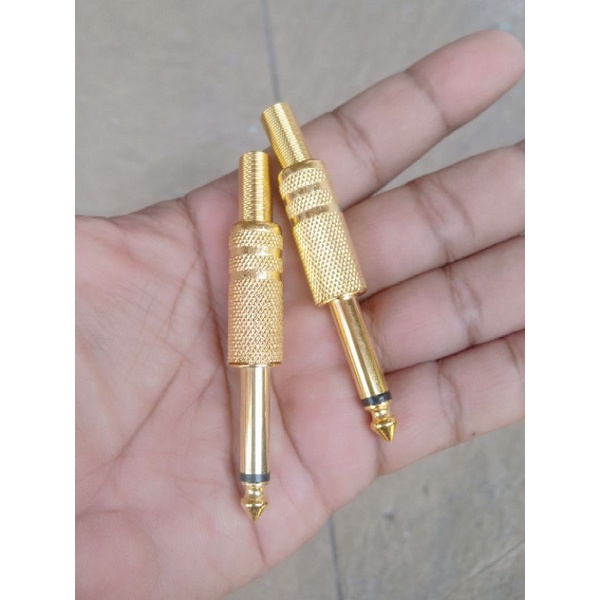 Jual Jack Akai Mic Mono Besi Gold Untuk Microfon Shopee Indonesia