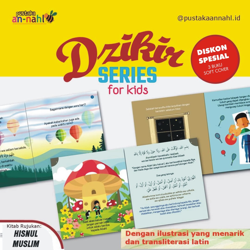 Jual Paket Buku Dzikir Series For Kids Isi 3 Buku | Shopee Indonesia