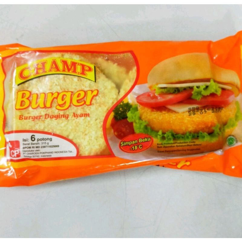 Jual Daging Ayam Burger Chicken Burger Ayam Champ Isi Pcs Gram Champ Shopee Indonesia