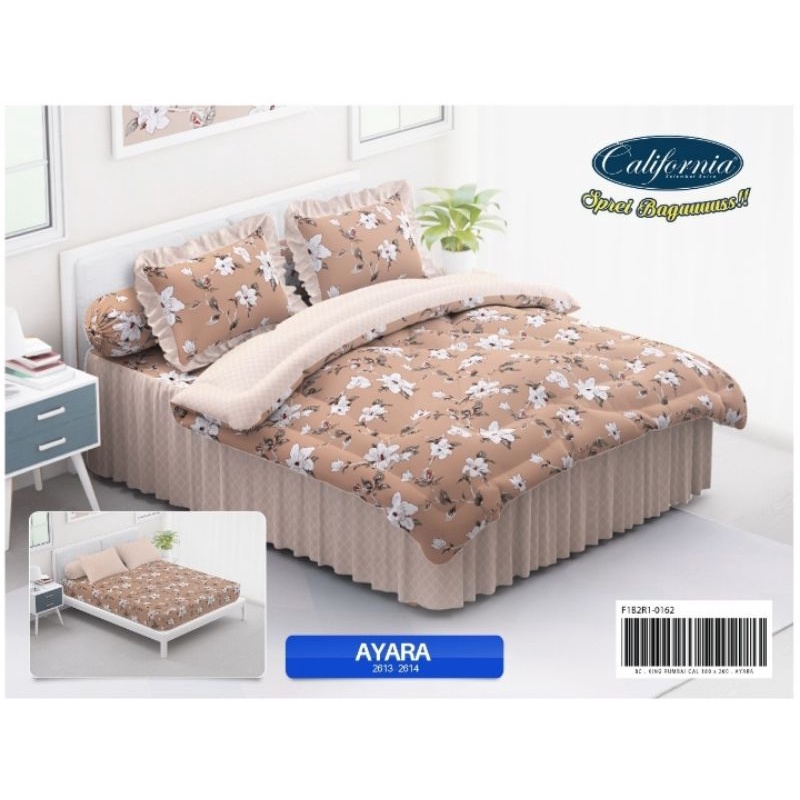 Jual Bedcover Bed Cover Set California Sprei Rumbai King 180x200 Dan ...