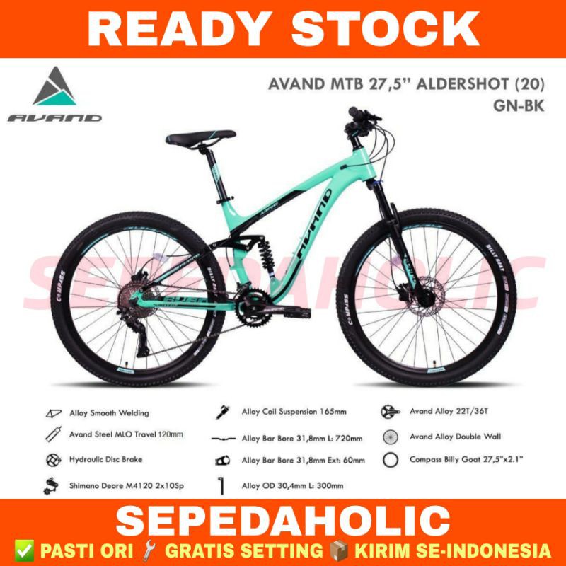 Jual Sepeda Gunung Inch MTB AVAND ALDERSHOT New 2020 Full