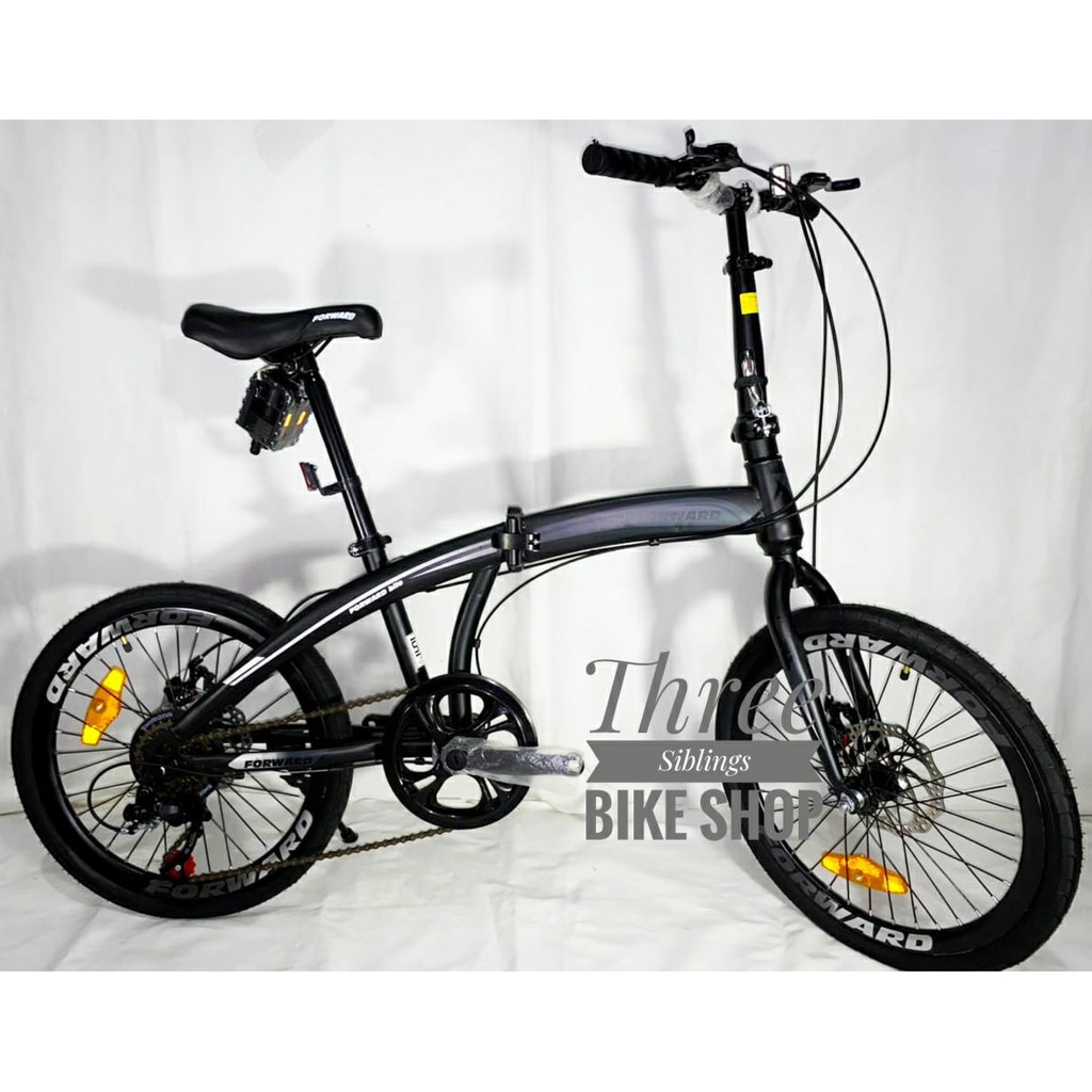 Jual SEPEDA LIPAT FORWARD CITY 20 INCH BLACK 7 SPEED | Shopee Indonesia