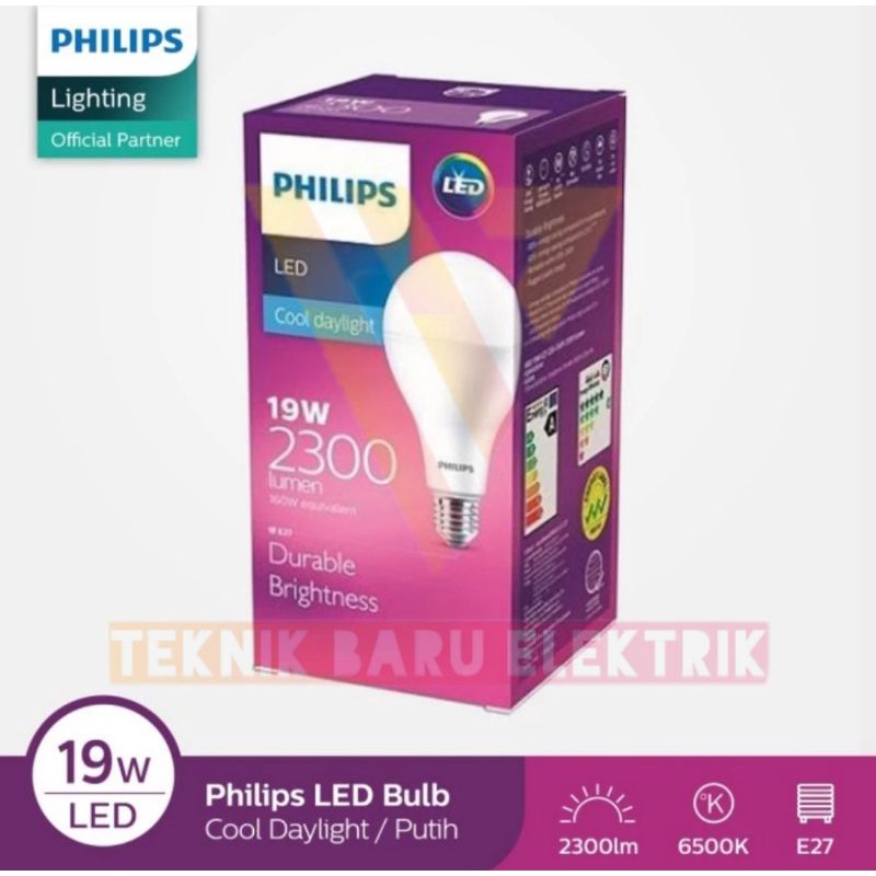 Jual Lampu Philips Bulb 19W My care E27 19 Watt 2300 Lumen LED Putih Garansi resmi Original Shopee Indonesia