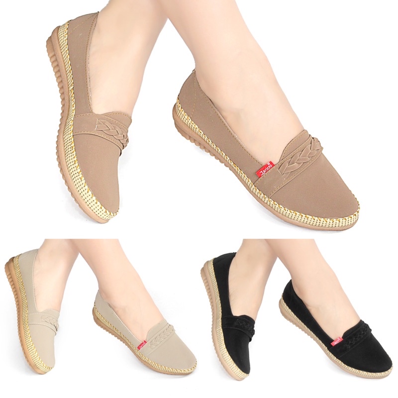 Jual SEPATU WANITA FLATSHOES TERBARU KEKINIAN FLAT SHOES PEREMPUAN ...