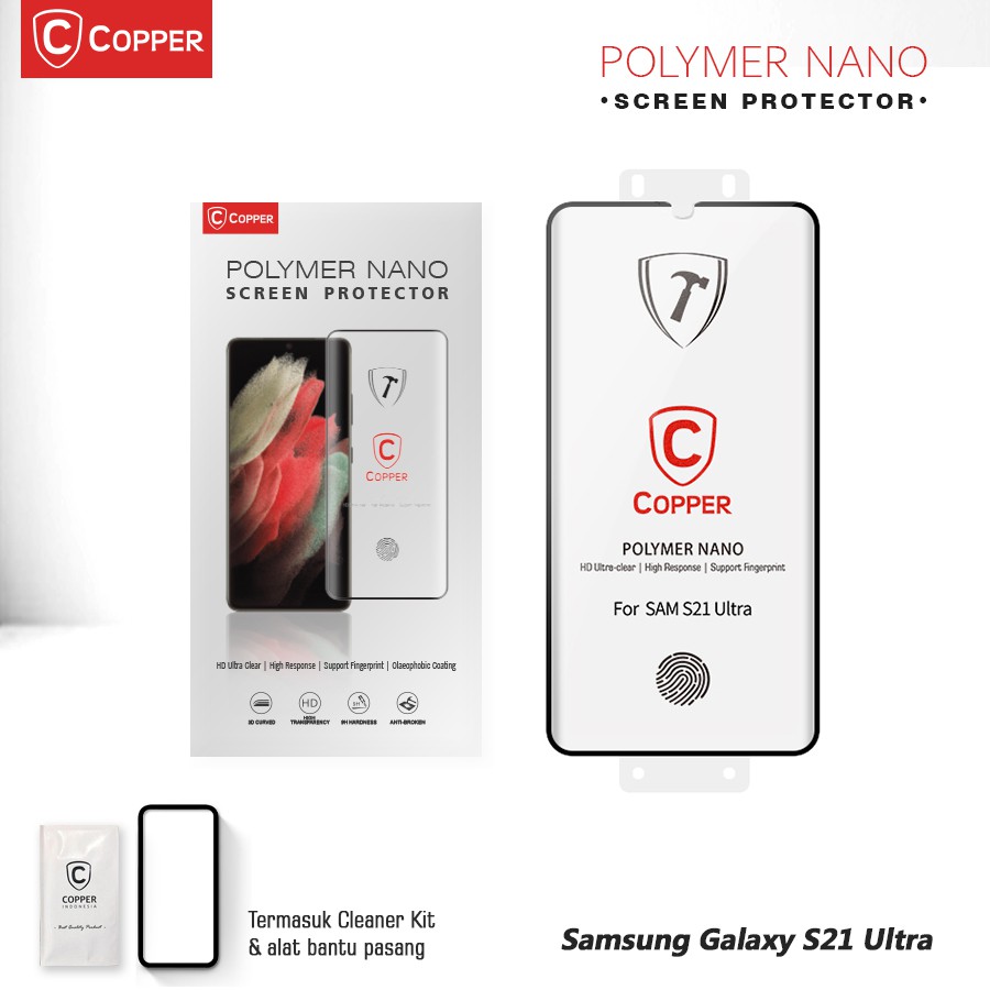 Jual Samsung Galaxy S21 Ultra COPPER Polymer Nano SCREEN