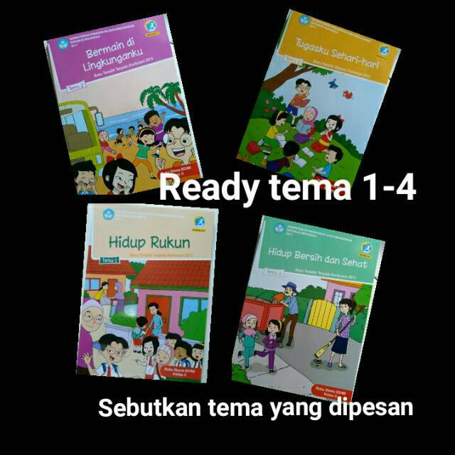 Jual Buku Tematik Kelas 2 SD kurikulum 2013 edisi revisi ( satuan ...