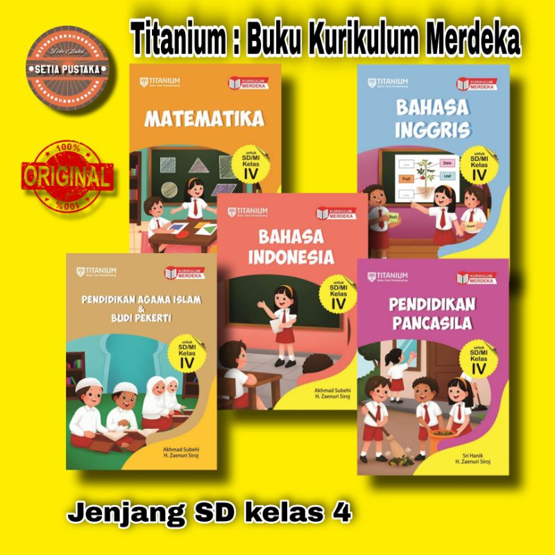 Jual Buku Teks Pendamping Kurikulum Merdeka Kelas 4 Sd Titanium