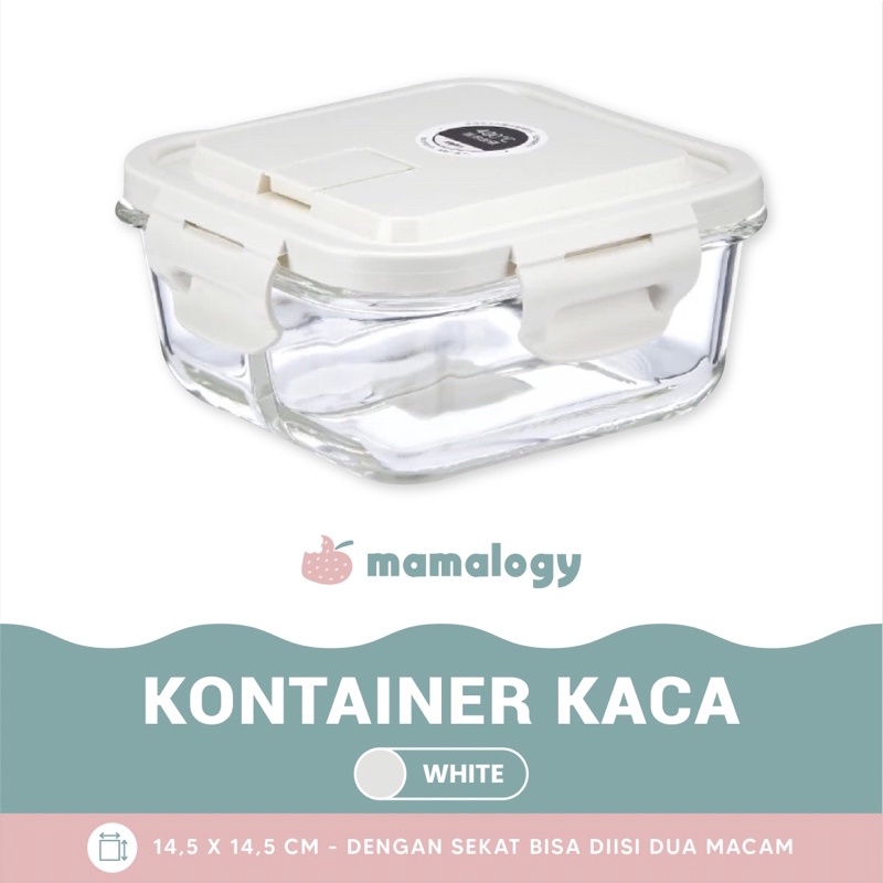 Jual Kontainer Kaca Mini Sekat MPASI MAMALOGY | Shopee Indonesia