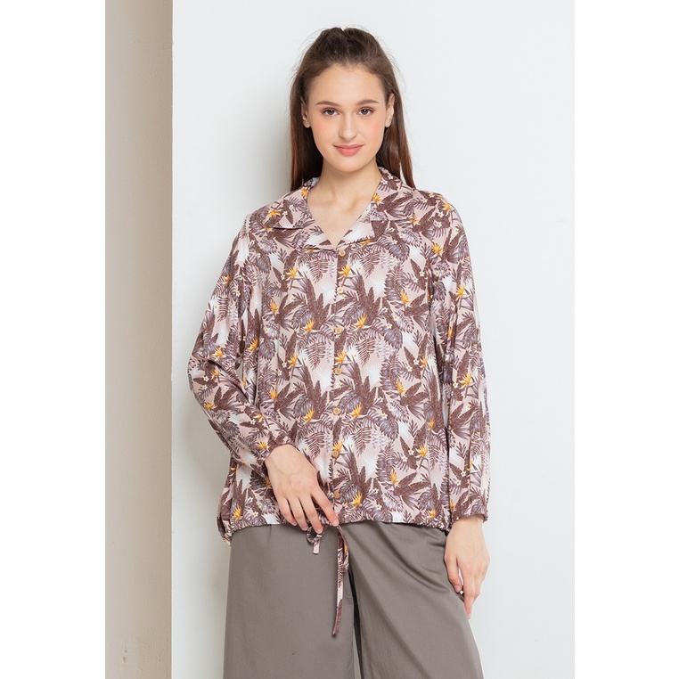 Triset Ladies Belt Square Dress Blouse Wanita main image 1