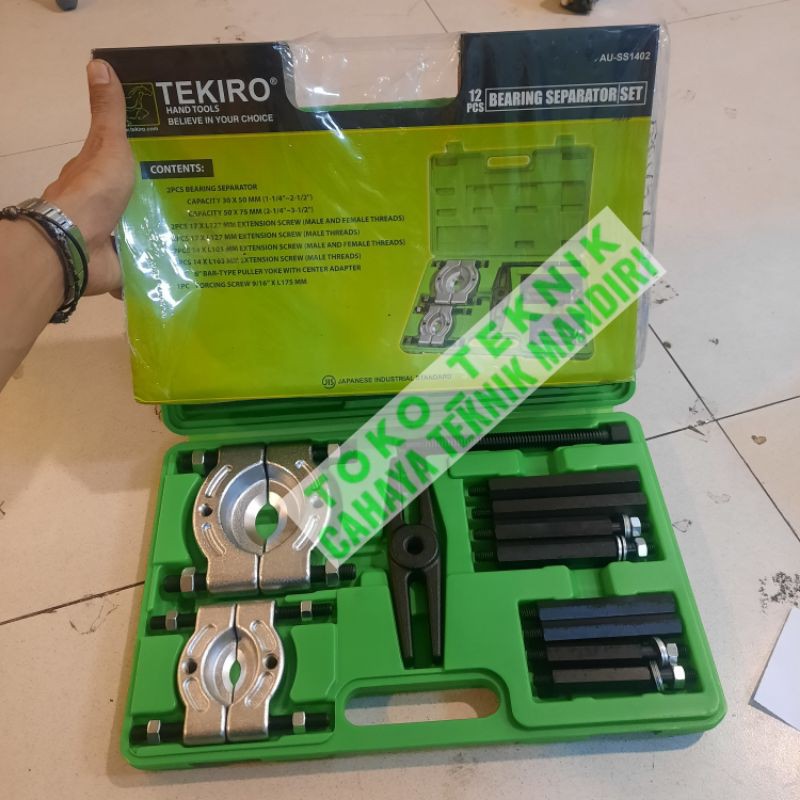 Jual TEKIRO AUSS1402 treker bearing separator set 12 pcs / penarik