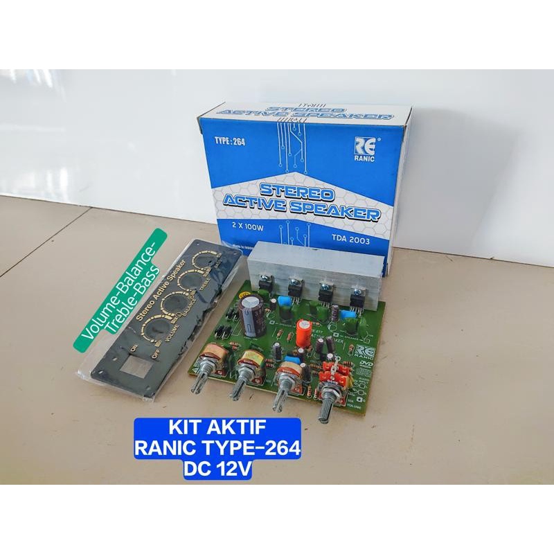 Jual Kit Power Amplifier Aktif Ranic 264 Kit Speaker Active Stereo ...