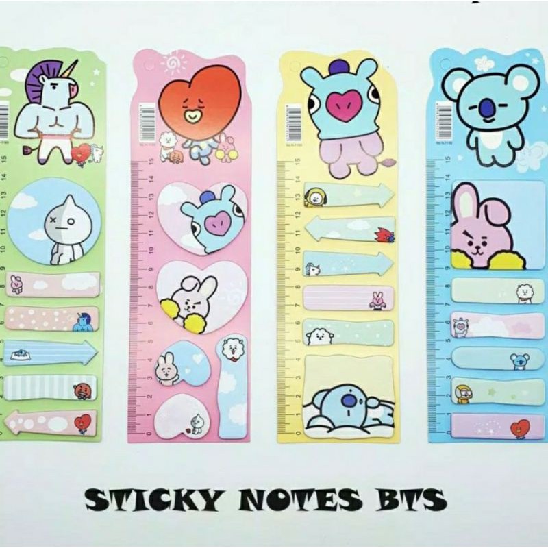 Jual sticky notes lucu - sticky notes bt21 - pernak pernik bts | Shopee ...