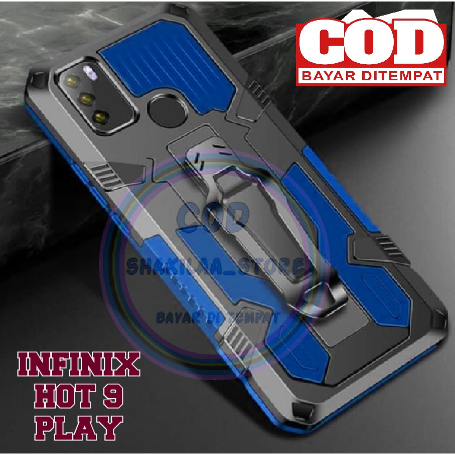 Jual CASE HP TIPE INFINIX HOT PLAY CASING STANDING BACK KLIP