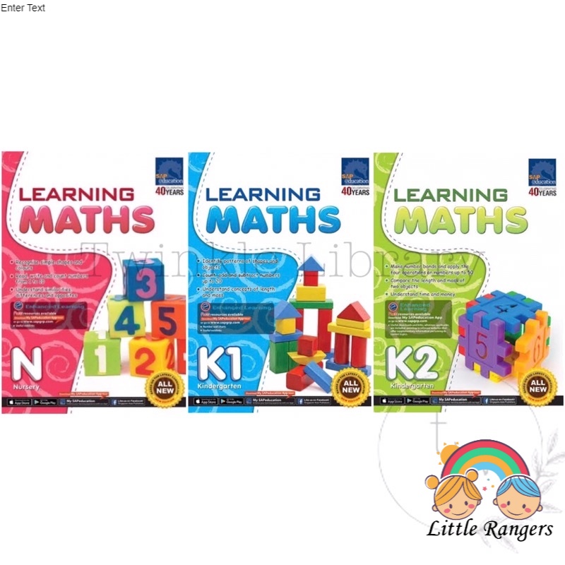 Jual Little Rangers Learning Maths Nursery N / Kindergarten K1 & K2