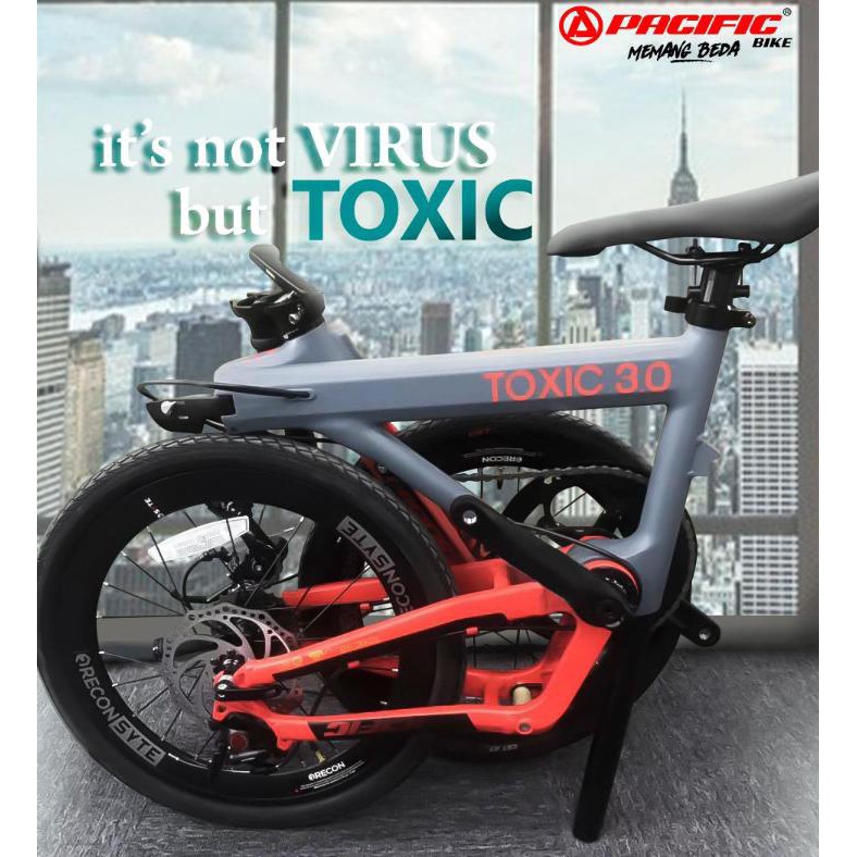 Pacific toxic 3.0 folding hot sale bike