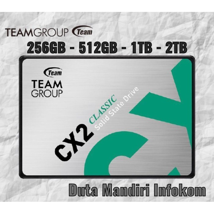 Jual Team CX2 SSD 512GB 2.5" SATA III 3D TLC Internal SSD ...