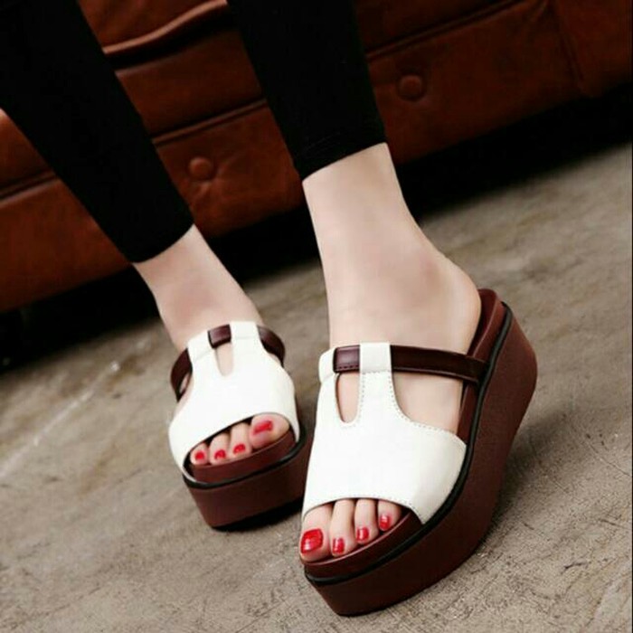 Sandal wedges 2024 shopee