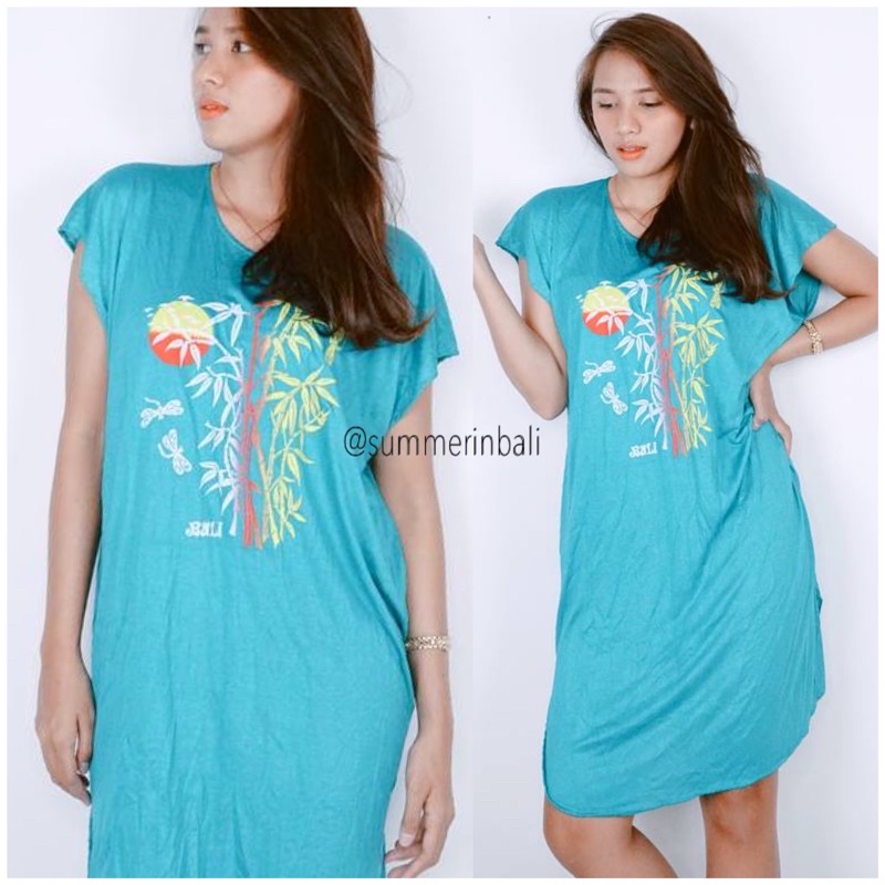 Jual DASTER BALI BAMBU MIDI KAOS JERSEY HALUS JUMBO LD MELAR 140CM ADEM ...