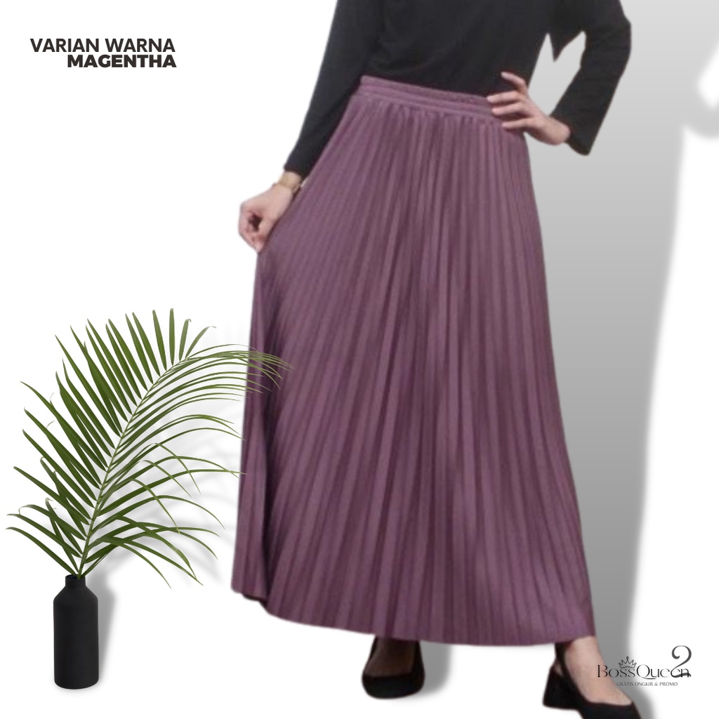 Jual Rok Plisket Premium Tebal 100 Originalrok Plisket Premium Jumbo M Fit Xxl Rok Rempel 1258