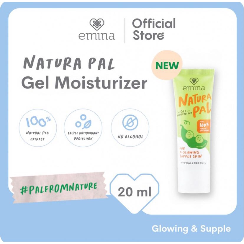 Jual Emina Natural Pal Gel Moisturizer 20ml Shopee Indonesia