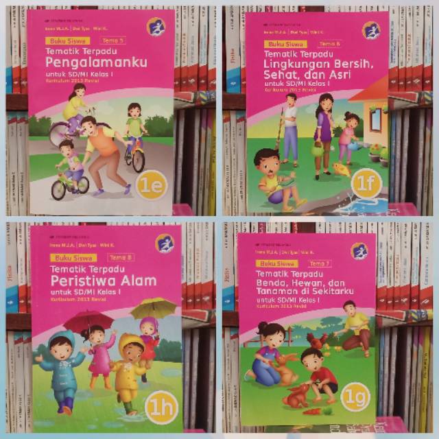 Jual Buku Siswa Tematik Terpadu SD kelas 1 semester 2 K13 Erlangga ...