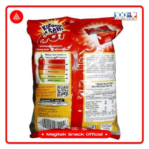 Jual [SNACK] Permen Kurang Asem Hot rasa rujak [50pcs] | Shopee Indonesia