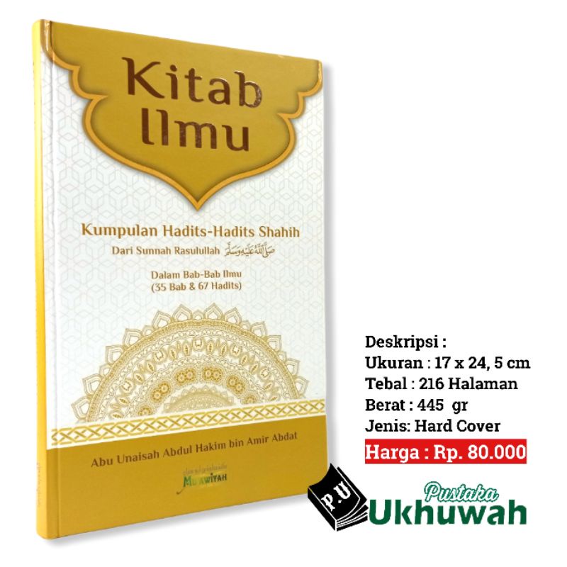 Jual KITAB ILMU Kumpulan Hadits-hadits Shahih Dari Sunnah Rasulullah ...