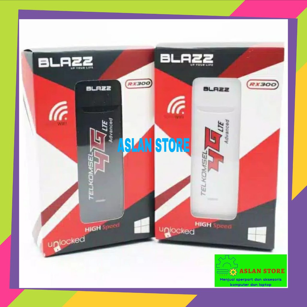 Jual Modem Blazz RX300 4g lte Unlock All Jaringan USB MODEM BLAZZ RX300 ...