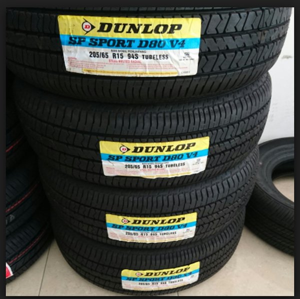 Jual Ban Mobil Dunlop 205 65 R15 D80V4 Dunlop 56504 | Shopee Indonesia