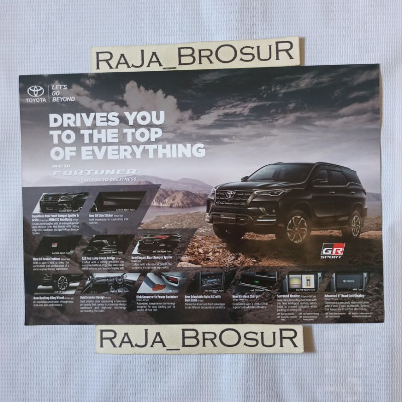 Jual Poster Brosur Flyer Toyota New Fortuner 2021 Shopee Indonesia